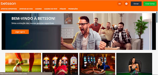 Betsson criar conta