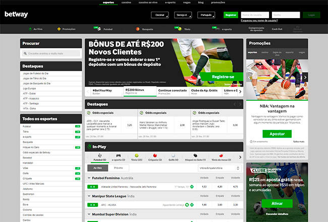 Betway home page