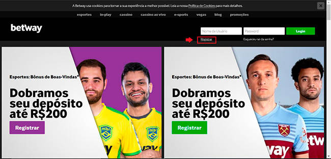 Como criar uma conta na Betway