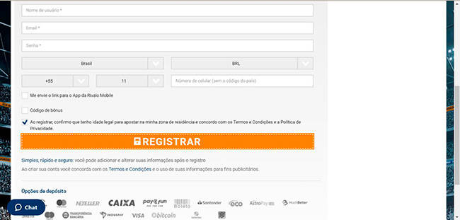 Finalizar a inscrição