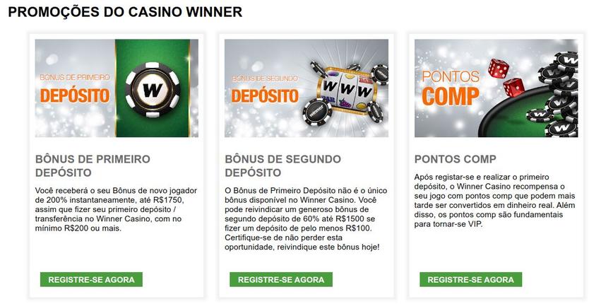 Winner Casino Bônus