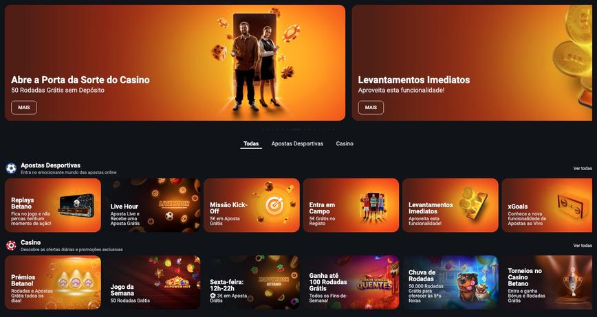 Promoções do Betano