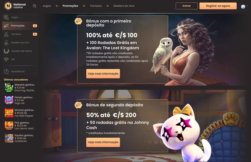 Bônus de boas-vindas